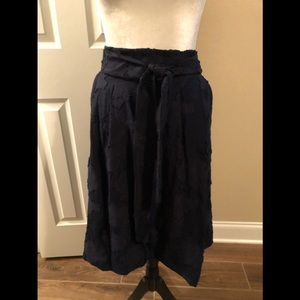 Karl lagerfeld pleated navy skirt